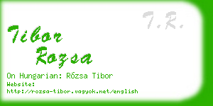 tibor rozsa business card